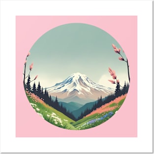 Minimalist Rainier: PNW Adventure T-shirt Posters and Art